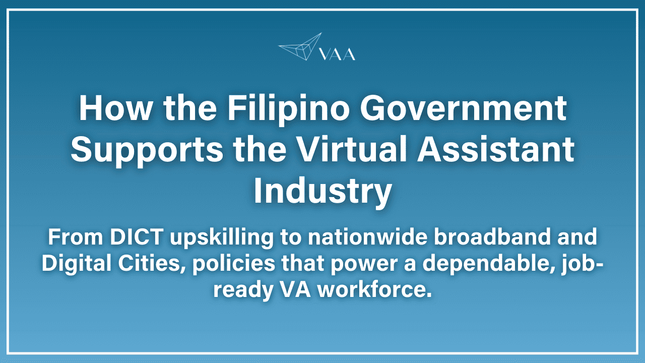 How the Filipino Government Supports the Virtual Assistant Industry