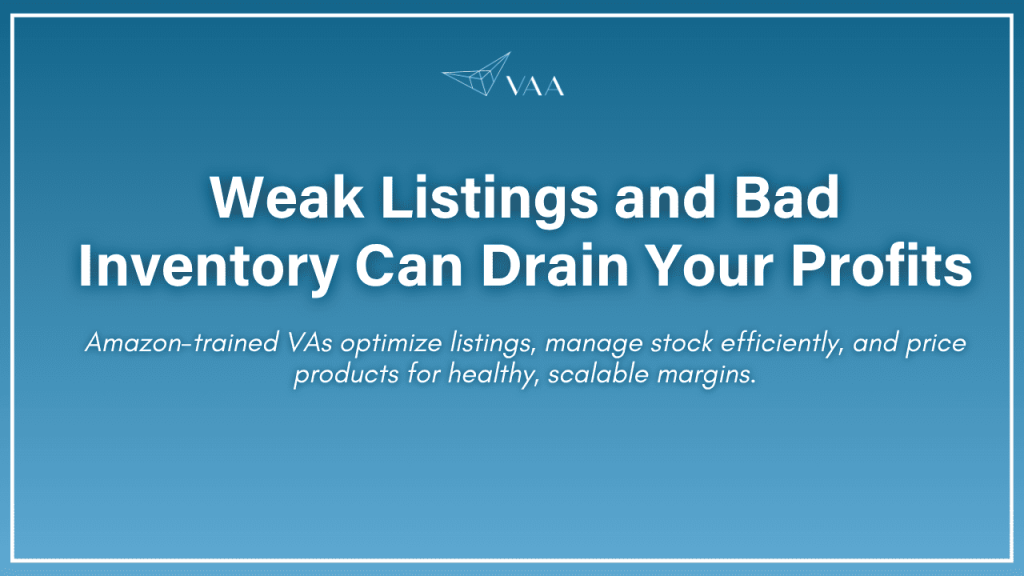 Weak listing and bad inventory