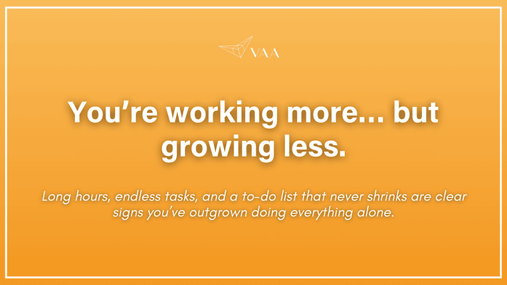 you're working more but growing less