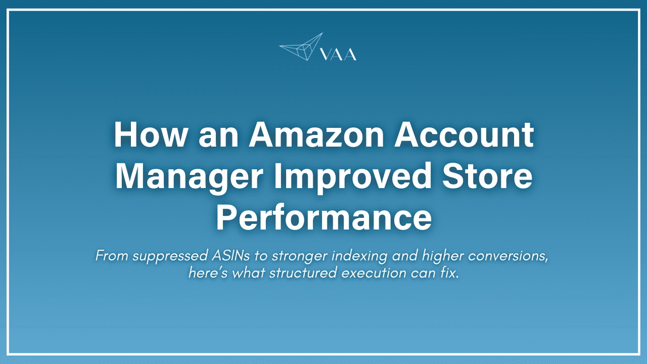 How an amazon account manager improved store performance