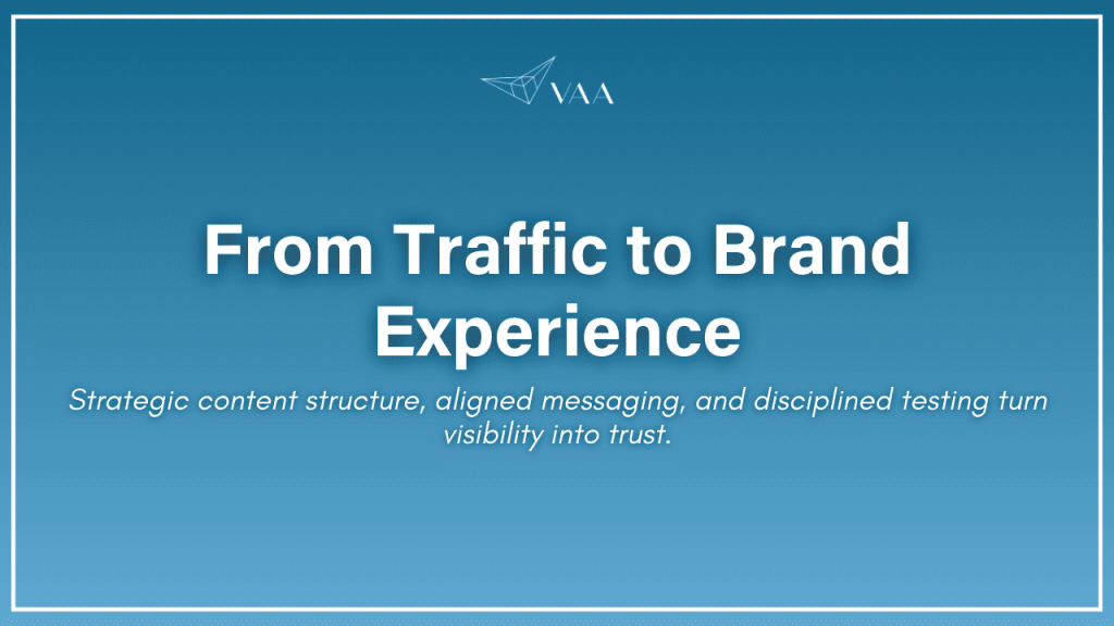 From traffic to brand experience