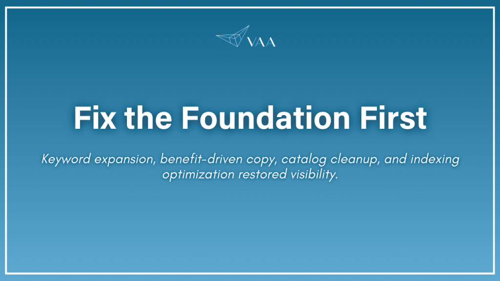 fix the foundation first