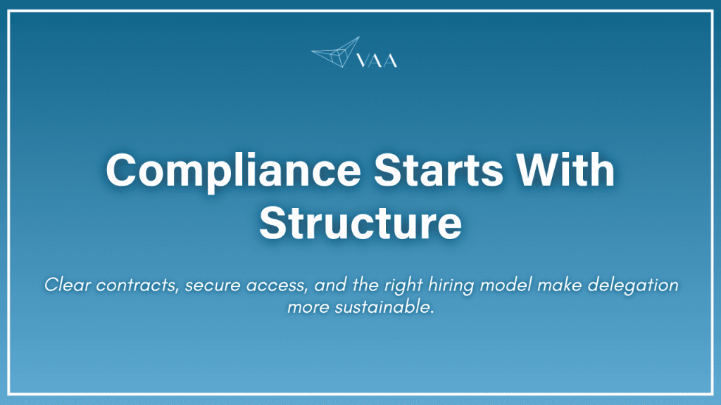 Compliance starts with structure