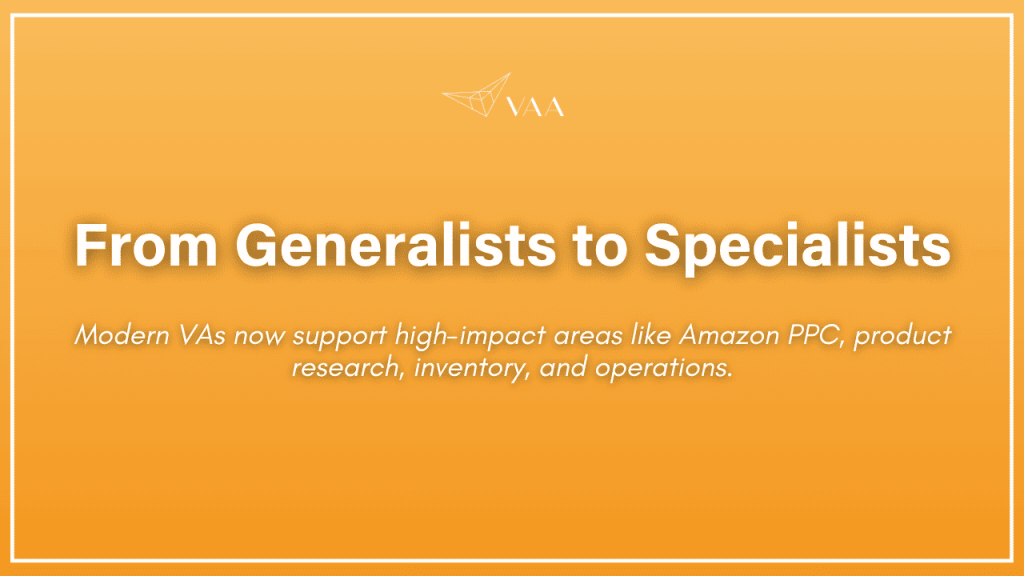 From generalists to specialists
