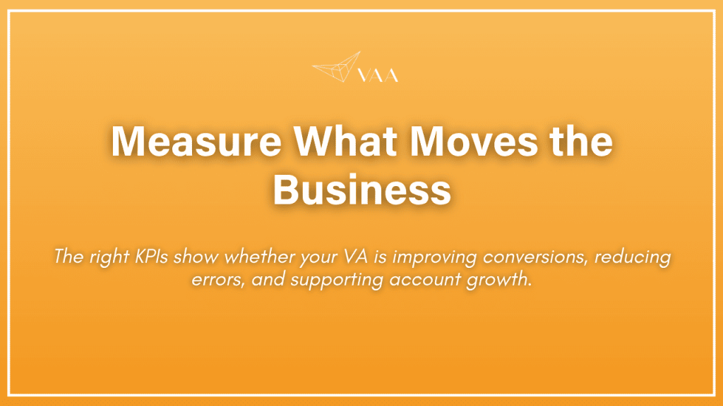 Measure what moves the business